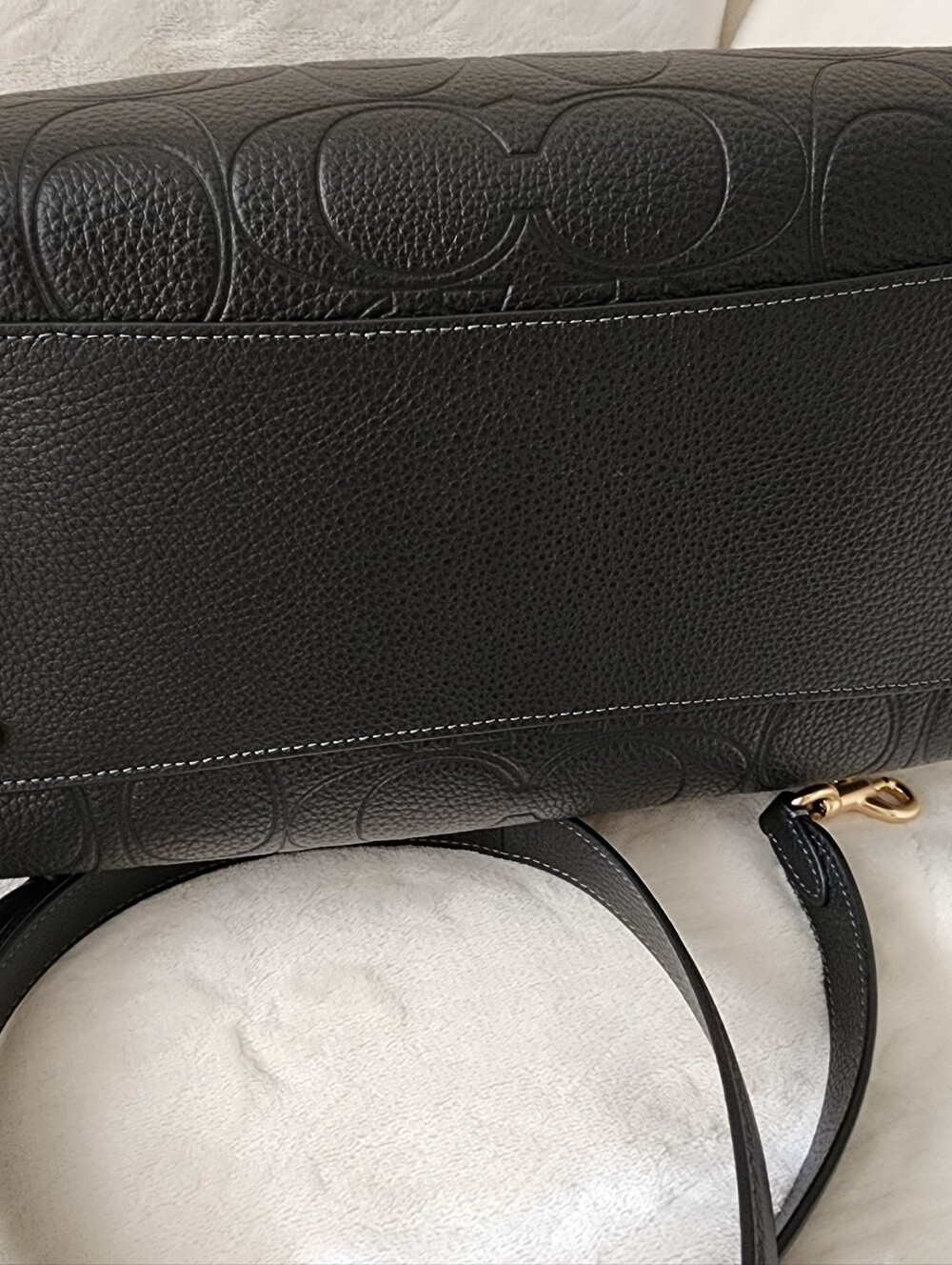 Rowan Large Satchel Bag In Signature Leather - Picture 3 of 9